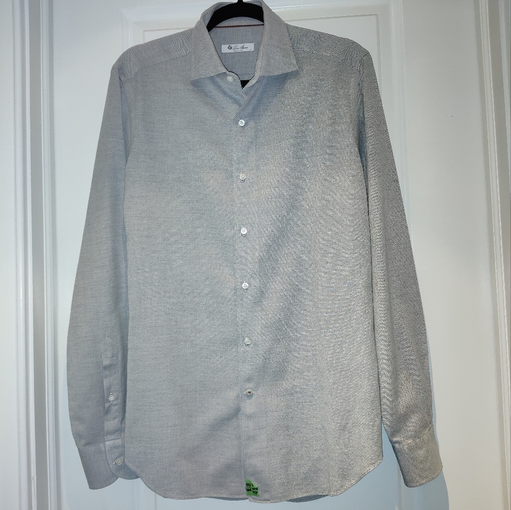 Loro Piana Gray Cashmere Shirt